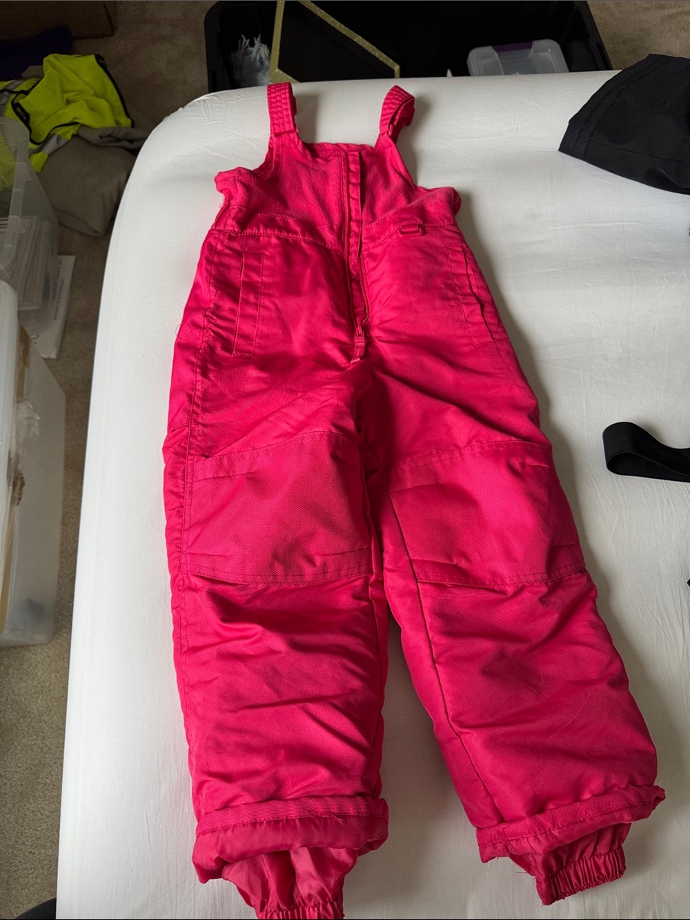 Cherokee Hot Pink Girls' Snow Overalls
